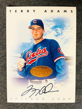 1996 Leaf Signature Series Terry Adams Auto Autograph Card Bronze