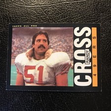 1985 Topps Randy Cross & Bonus Card Renaldo Nehemiah. San Francisco 49ers