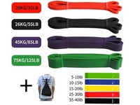 10 Teilig Fitness WiderstandsbäNder Set + Loop Bands Yoga Pilates Krafttraining