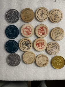 Wooden Nickels And Mardi Gras Coins