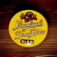 VINTAGE LEINENKUGEL' S HONEY WEISS BIER PROMO DISC SHAPED COLLECTIBLE 