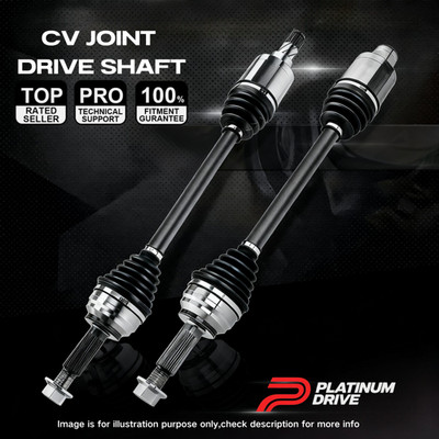 Pair Front CV Joint Drive Shafts for Honda Jazz 2008-2014 GE GG GP FWD