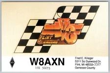 Postcard Cpc Engine: V8 Camero and Corvette Hub Flint, MI 1980s