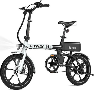 HITWAY 16Zoll Klapprad Elektrofahrrad Urbanes Pendler E-Fahrräder bis zu 25-70km
