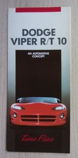 DODGE VIPER R/T 10 ROADSTER orig 1990 USA Mkt Small Format Publicity Brochure
