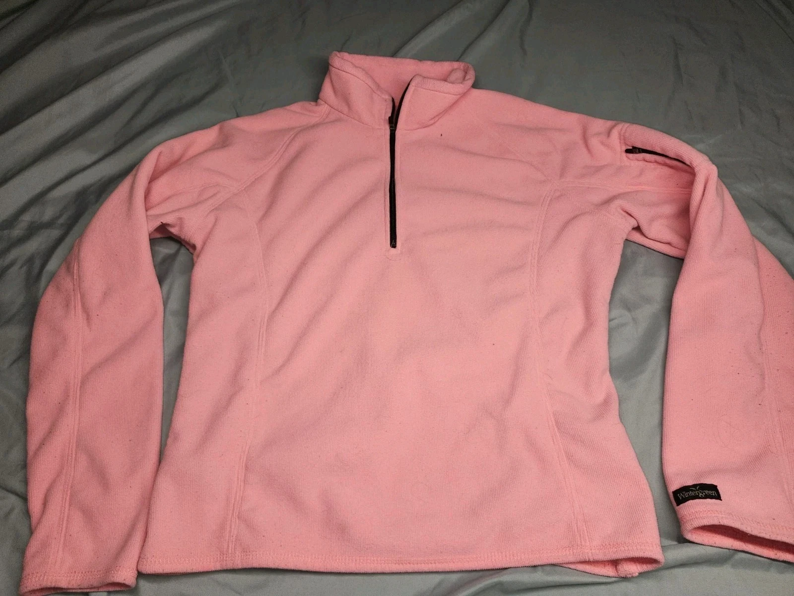 Wintergreen Women's Large Polartec Northern Wear Fleece Zip- Up Handmade