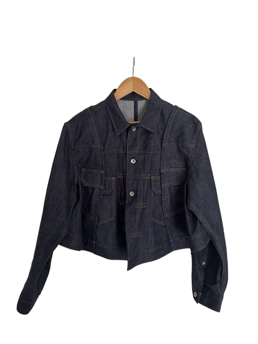 ジャケット・アウター Sacai Denim jacket size 2 INDIGO Sacai Indigo Denim Jacket New With Tags | eBay