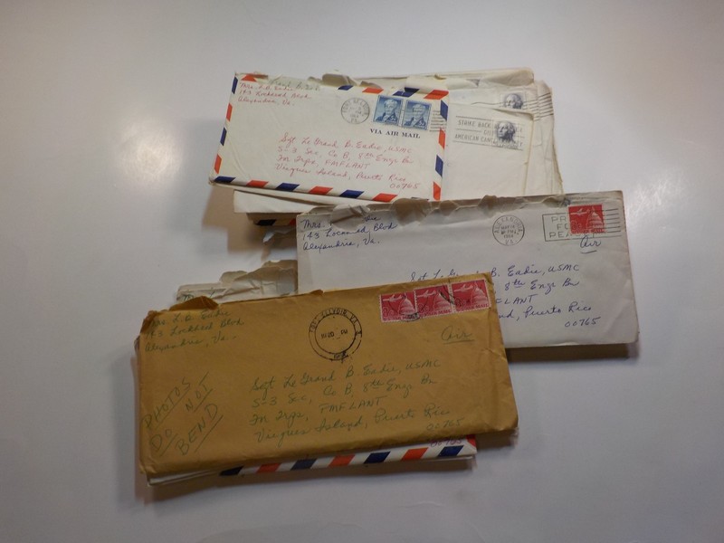 30 Vietnam War Letters Marine Wife USMC Lot Vieques Island Puerto Rico VTG