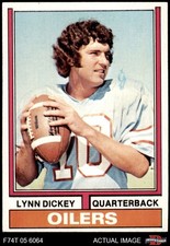 1974 Topps #252 Lynn Dickey Oilers RC Kansas St 7 - NM