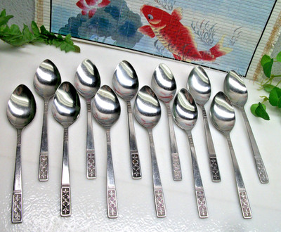 12    Retired  Customcraft   CUS3  Stainless Steel  Teaspoons