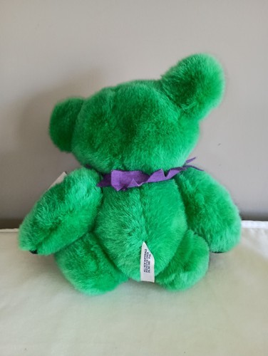 VTG Grateful Dead Teddy Bear 12” Green Jointed Liquid Blue Plush Steven Smith - Picture 10 of 20