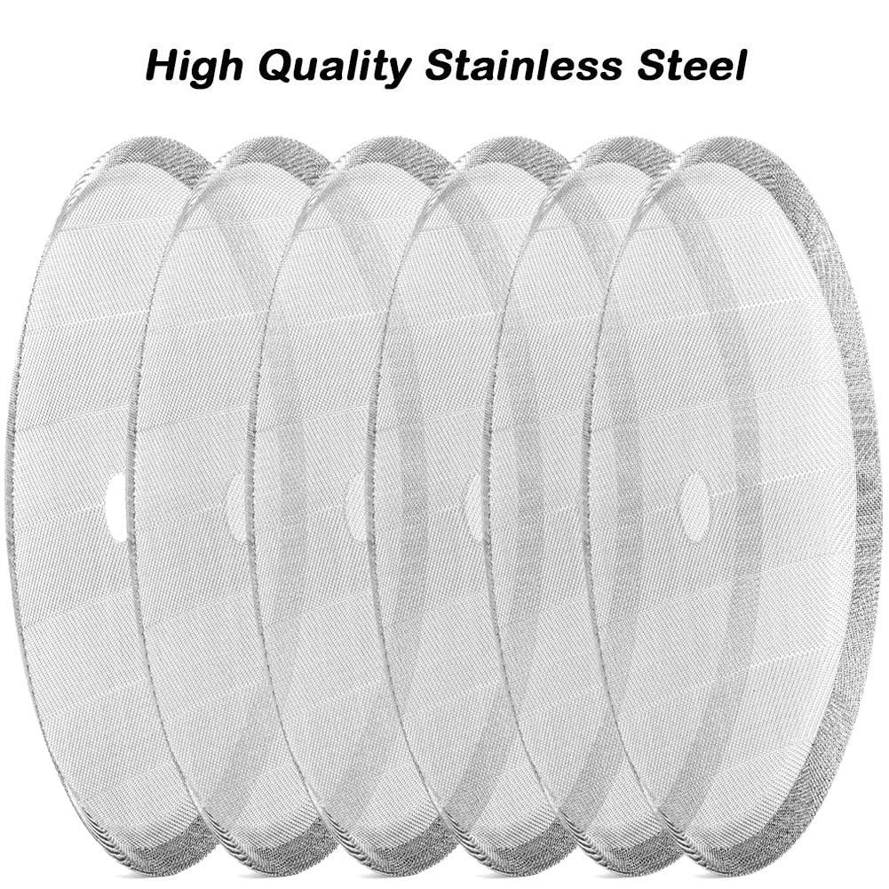 4 Pack French Press Replacement Filter Screen,Reusable Stainless Steel Mesh Filt