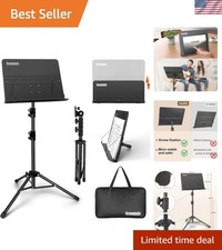 Music Stand, Folding Music Stand Portable Music Stand For Sheet Music 2 Folda...
