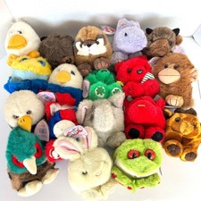 Puffkins Plush Collectibles Swibco Lot Of 18 w/ Tags Assorted Vintage Beaver 90s
