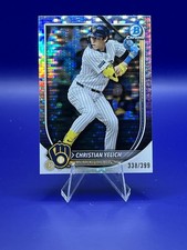 2025 Bowman Chrome - Christian Yelich #70 Pulsar Refractor /399 - Brewers