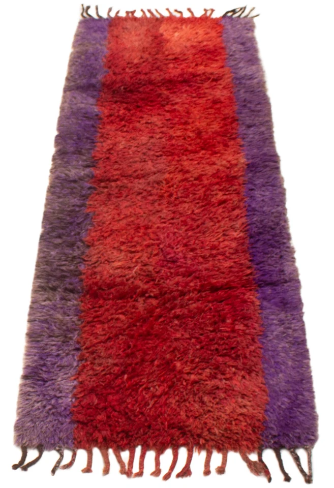 3'0" x 9'10" Vintage Hand-knotted Runner Rug Traditional Oriental Wool Carpet - Image 3 of 4