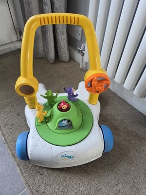 Playskool Teletubbies Tubby Go Round Lauflernwagen Schiebespielzeug dreht Rarität sehr selten