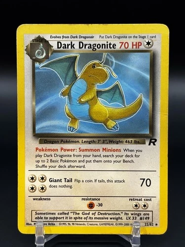Pokemon Dark Dragonite 22/82 Rare Team Rocket