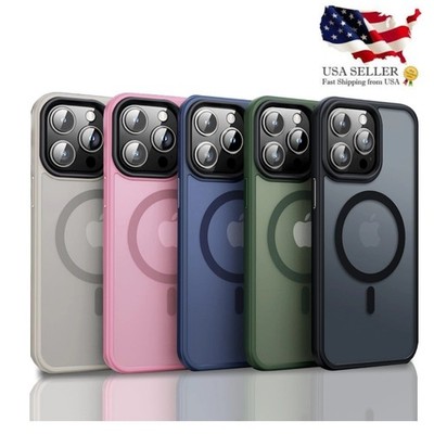 For iPhone 17 16 15 14 13 12 Pro Max Air Frost Case Mag Safe Shockproof Cover