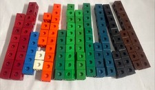 Set of 116 Multicolored Various Snap Cubes