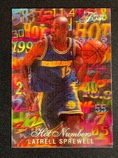 1995-96 FLAIR HOT NUMBERS 3D Latrell Sprewell Golden State Warriors 14 Of 15