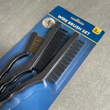 3 PCs Wire Brush Set Steel Wire Brushes Large Brush Small Brush Cleaning Brushes