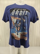 Royal Enfield Motorcycles Orbit Men's T-Shirt XL Blue