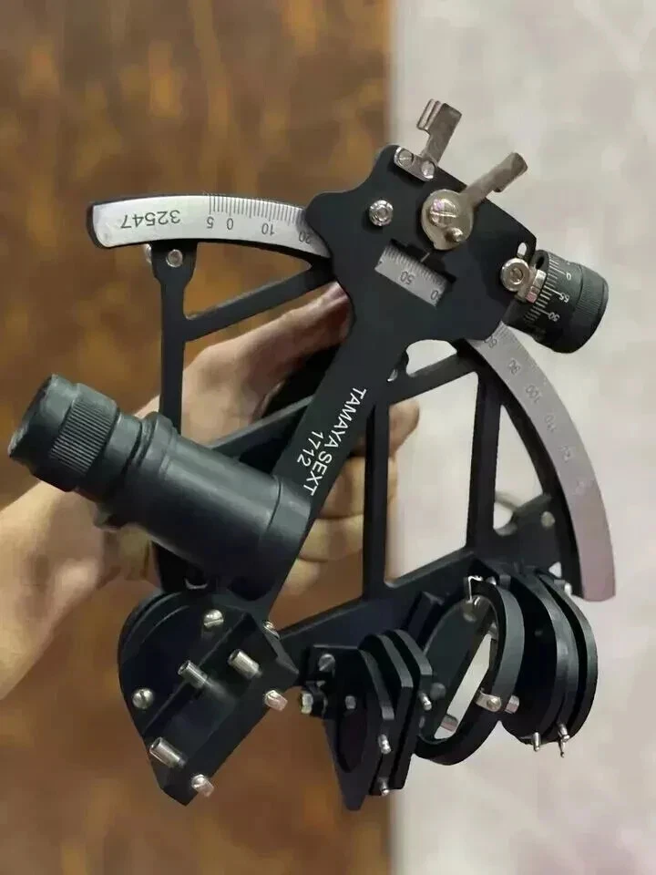 Tamaya Sextant 1712 9" Herramienta de Navegación Marina Negra Funcionamiento Náutico X-mass Regalo Foto 4 de 4