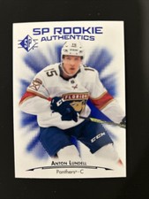 2021-22 SP - SP Rookie Authentics Anton Lundell #123 Blue (RC) Florida Panthers