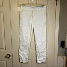Ralph Lauren Women's White Straight Leg Pants