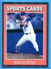 NOLAN RYAN ~ 1991 Allan Kaye's Baseball Silver Foil Insert Card #10