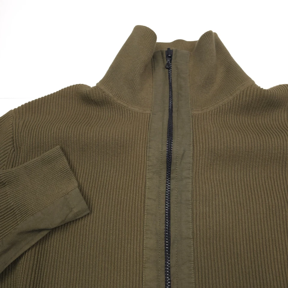 $328 Rag & Bone Dexter Andrew Green Full Zip Funnel Neck Sweater Mens Size Small - Image 2 of 4