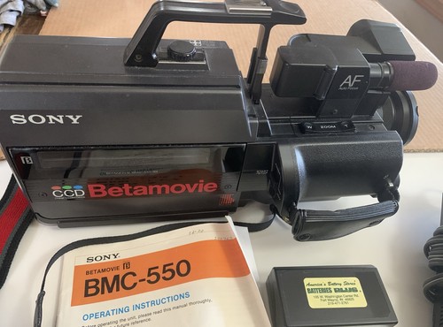 Sony Betamovie CCD BMC-550 Videokamera Camcorder mit Handbuch - Einschalten - ungetestet - Bild 2 von 13