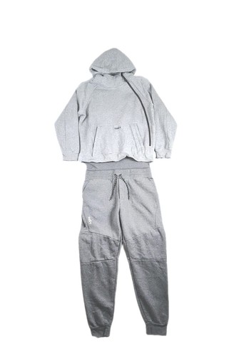 The Tuxy Anzug 1-teilig Loungewear Kapuze Kuschel Overall Herren Gr. XL 2-farbig grau  - Bild 1 von 17