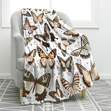 Butterfly Throw Blanket Gifts for Kids Teen Adult 50"X60"
