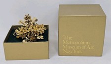 The Metropolitan Museum Of Art New York 3d Gold Plated Snowflake Xmas Ornament The Metropolitan Museum Of Art New York 3d Gold Plated Snowflake Xmas Ornament