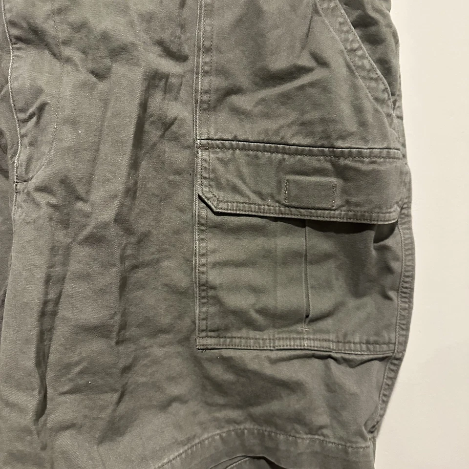 Pantalones Cortos Carga Savane Para Hombre 44 Caqui Cintura Elástica Bolsillos Tecnológicos Senderismo Aire Libre Foto 4 de 4