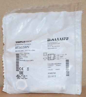 BALLUFF BES M12MF1-NSC10F-S04G Induktiver Sensor BES02WN NEU OVP