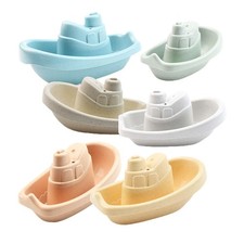 6Pcs Bath Boats Toy Bathing Boats Learning and Educational Stacking Boat for