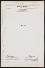 Photo:[ L. & C. Hardtmuth for Faust brand Lead Pencils]