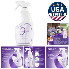 Eco-Friendly Litter Odor Eliminator - Safe for Pets, Unscented, 400 Sprays