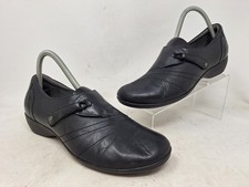 Dansko Womens Franny Loafer Size 38 7.5 Black Leather Slip On Shoe Casual