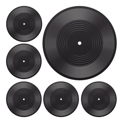 #ad #ad 6PCS 12 Inch Blank Vinyl Records Fake Record Vintage Decoration Faux4410 $17.26