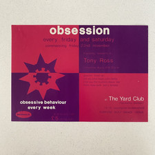 Obsession at The Yard Club Huddersfield Rave Flyer.....