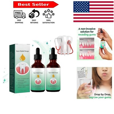 Portable DentiZen Gum Drops - 2 Pcs Menthol-Cleansing Liquid for Adults