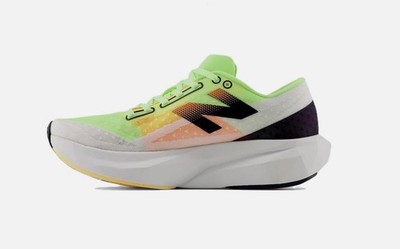 New Balance FuelCell Rebel V4 Bleached Lime Glo Hot Mango - MFCXLL4 Size 12