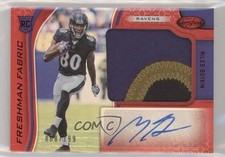 2019 Certified Freshman Fabric Signatures Mirror Red 8/199 Miles Boykin Auto 0q0