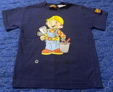Vintage 2001 Bob The Builder Boys Toddler T Shirt Size 4