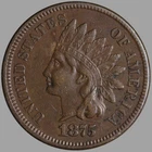 XF 1875 Indian Head Cent Nice *ERSeT*
