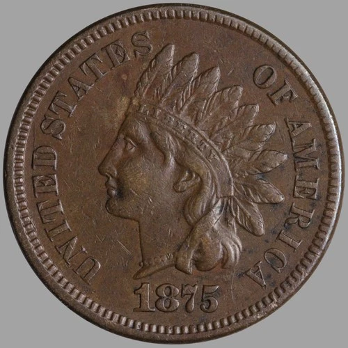 XF 1875 Indian Head Cent Nice *ERSeT*